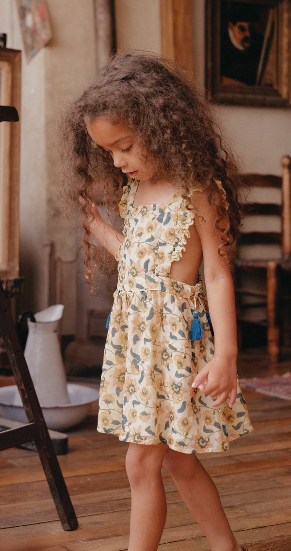 kids Louise Misha Mistinghette Dress - Cream Flowers kids Louise Misha Mistinghette Dress - Cream Flowers