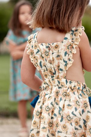 kids Louise Misha Mistinghette Dress - Cream Flowers kids Louise Misha Mistinghette Dress - Cream Flowers