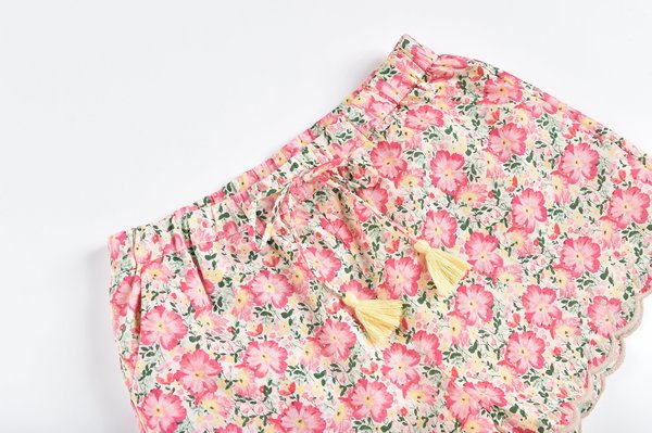 Kids Louise Misha Vallaloid Shorts - Pink Meadow Kids Louise Misha Vallaloid Shorts - Pink Meadow