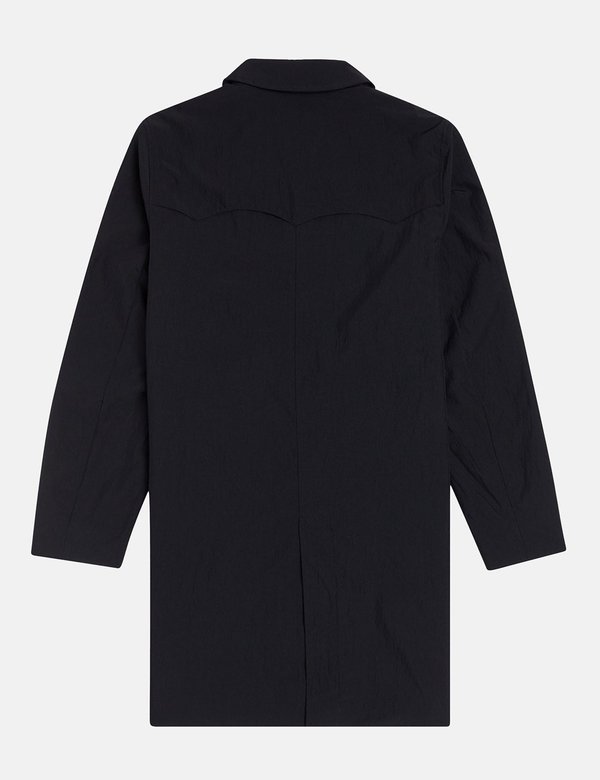 Fred Perry Button Through Mac - Black | Garmentory