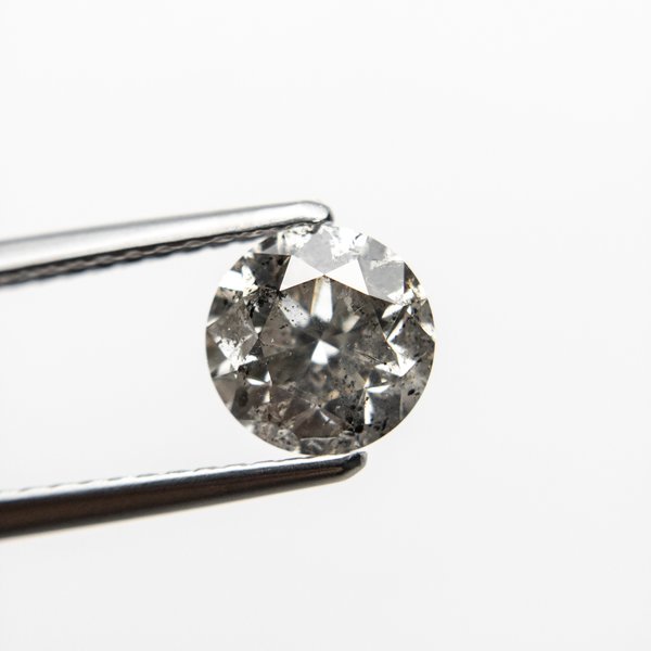 Salt and Pepper Brilliant Diamond - 1.22ct Round Salt and Pepper Brilliant Diamond - 1.22ct Round