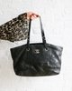 [pre-loved] Chanel On The Road Shopping Tote Bag - Black - Thumbnail 1