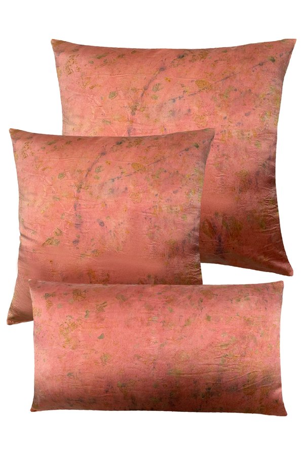 KES Sustainable Kapok Pillow with Organic Dye in Silk + Linen KES Sustainable Kapok Pillow with Organic Dye in Silk + Linen
