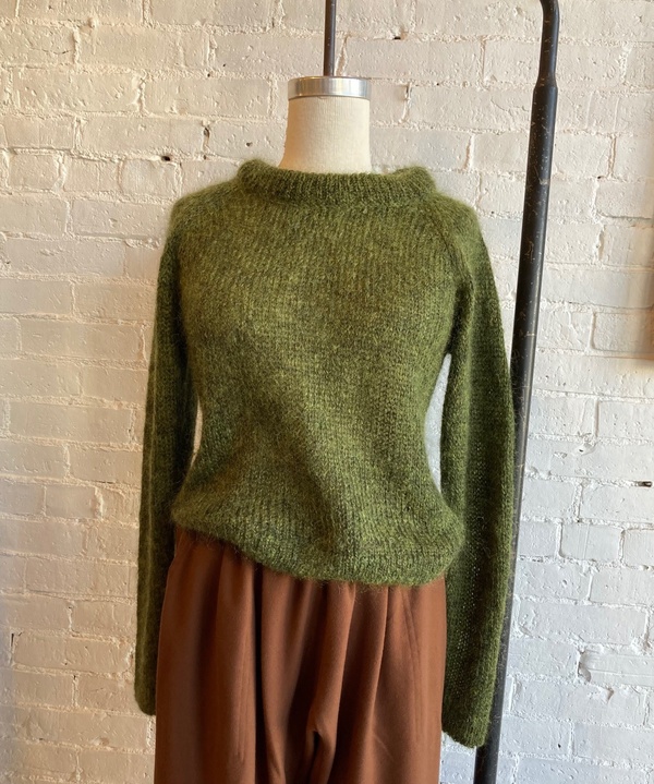 Maska REEVE silk mohair sweater - green 