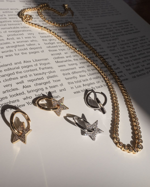 Ballier Bezel Tennis Necklace - Gold Ballier Bezel Tennis Necklace - Gold