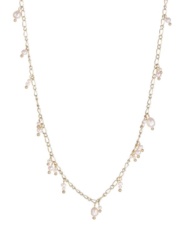 Pearl Drop Charm Necklace - Gold Pearl Drop Charm Necklace - Gold