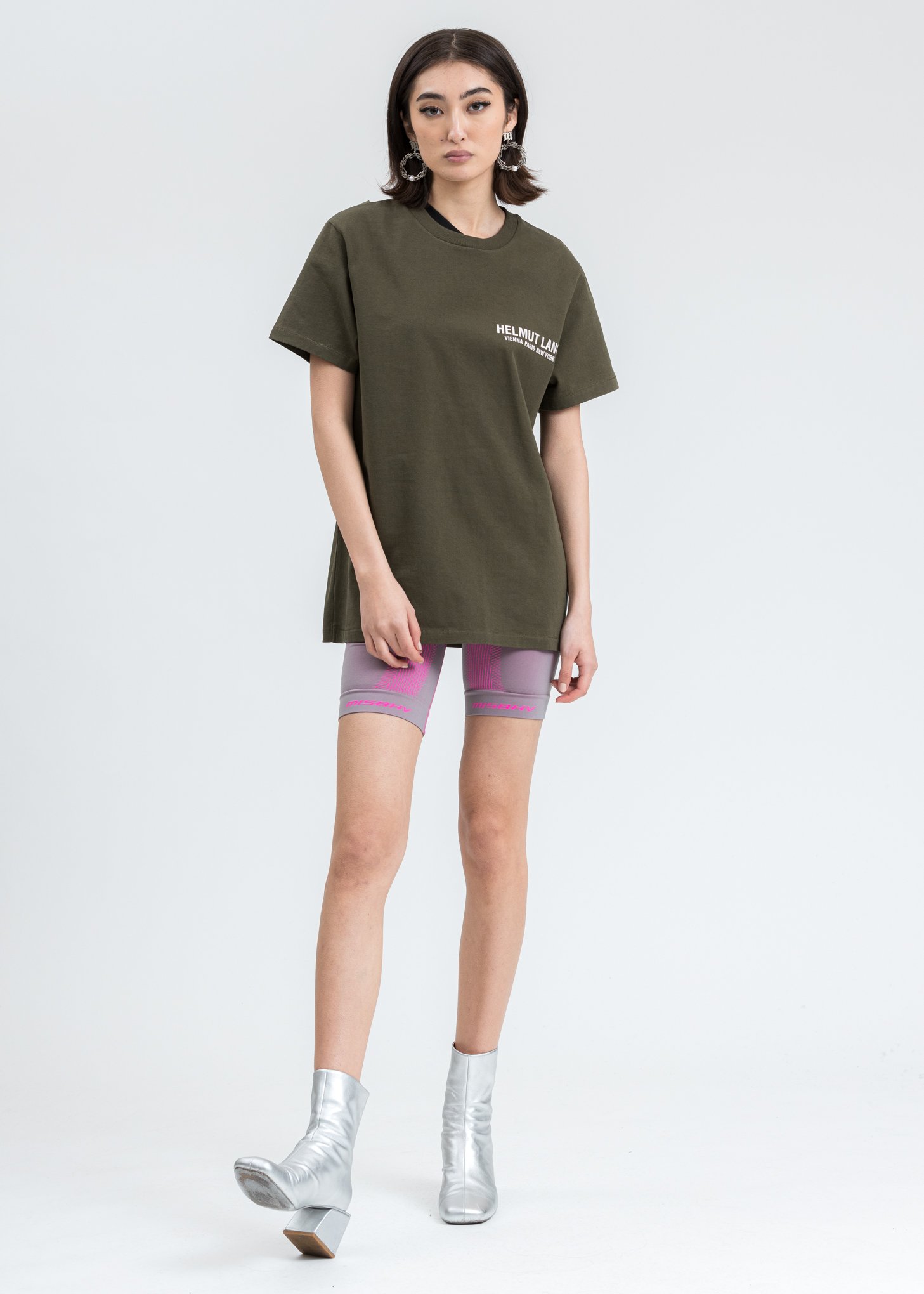 Helmut Lang Khaki Strap T-Shirt - Green | Garmentory