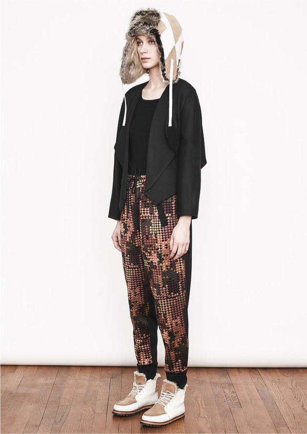 CARDIGAN - SHORT BLACK PLAIN CARDIGAN - SHORT BLACK PLAIN