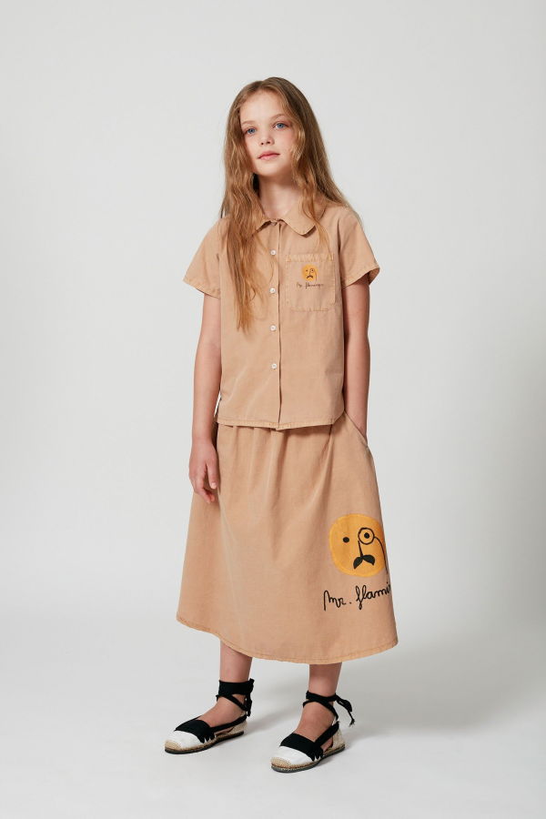 kids Weekend House Kids Flamingo Shirt - Camel