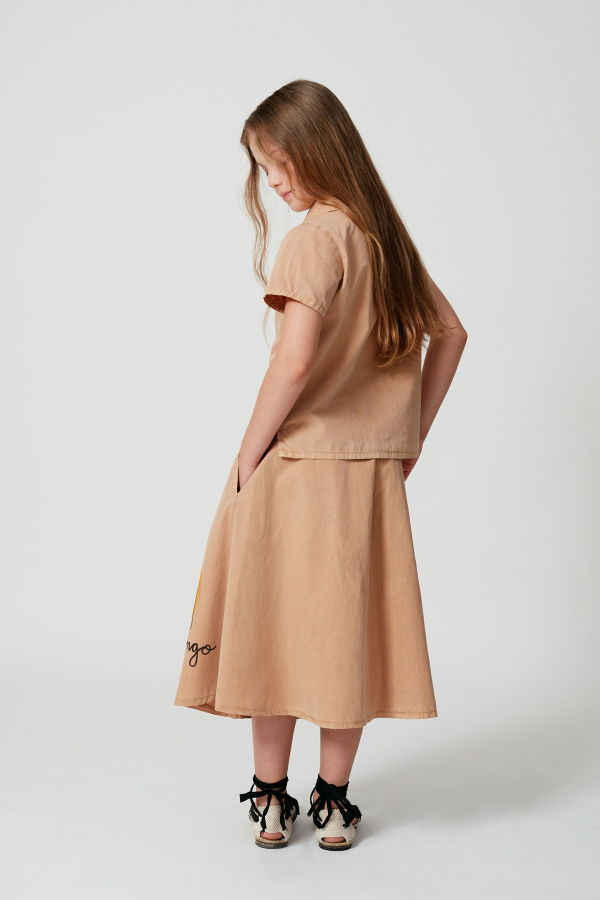 kids Weekend House Kids Flamingo Shirt - Camel