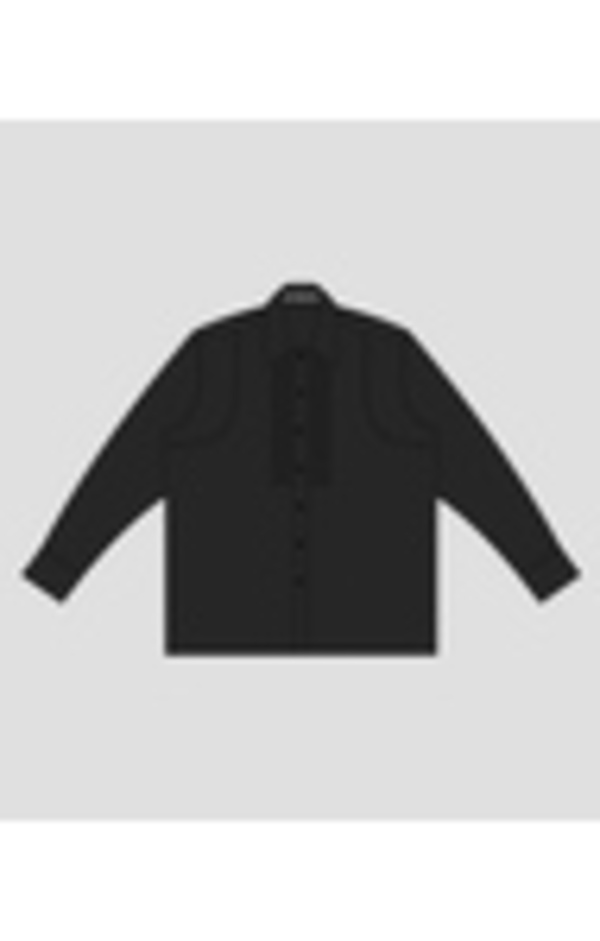 Unisex Carter Young Tuxedo Shirt - Washed Black Unisex Carter Young Tuxedo Shirt - Washed Black