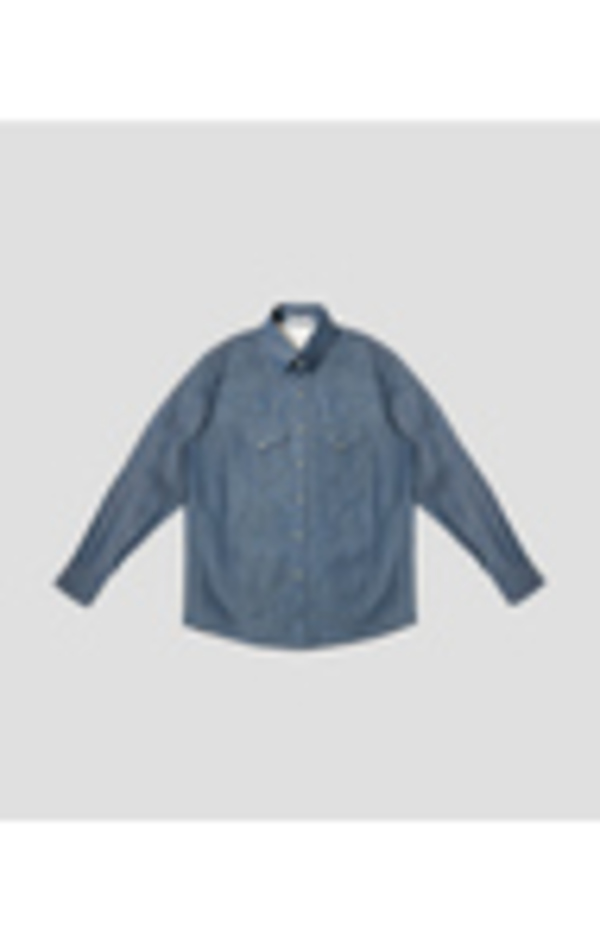 Unisex Carter Young Western Denim Shirt - Classic Blue Unisex Carter Young Western Denim Shirt - Classic Blue