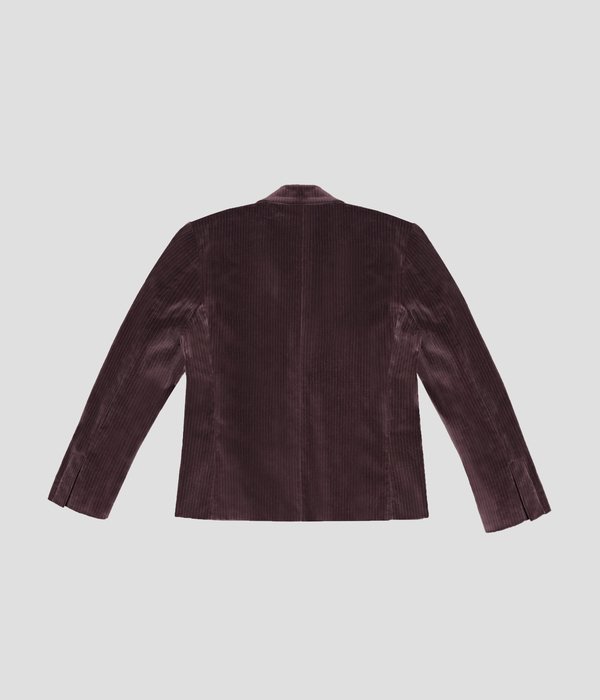 Unisex Carter Young Smoking Blazer - Coffee Mono Stripe Unisex Carter Young Smoking Blazer - Coffee Mono Stripe
