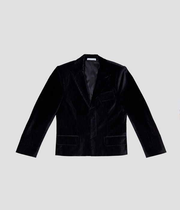 Unisex Carter Young Smoking Blazer - Black Mono Unisex Carter Young Smoking Blazer - Black Mono