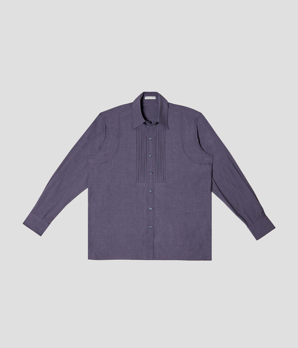 Unisex Carter Young Tuxedo Shirt - Night Blue Unisex Carter Young Tuxedo Shirt - Night Blue