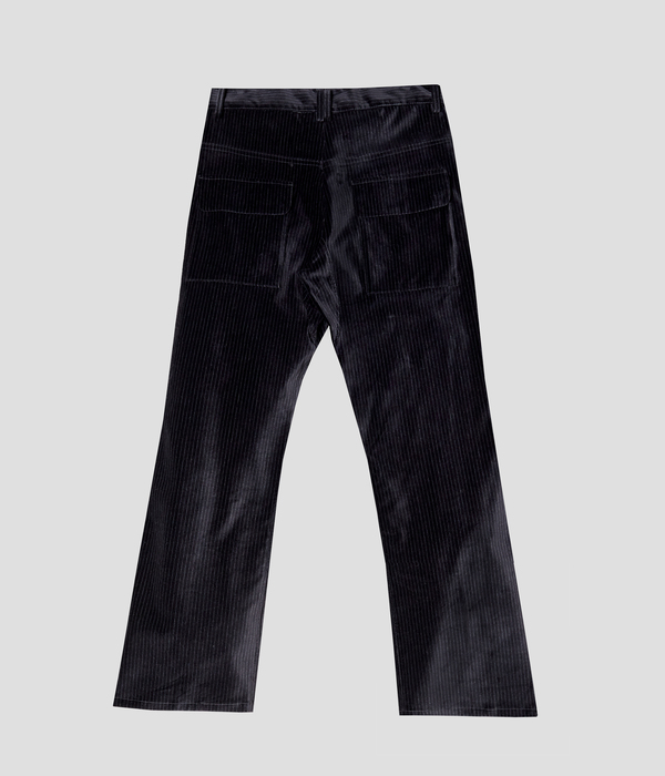 Unisex Carter Young Flared Trouser - Black Mono Stripe Unisex Carter Young Flared Trouser - Black Mono Stripe