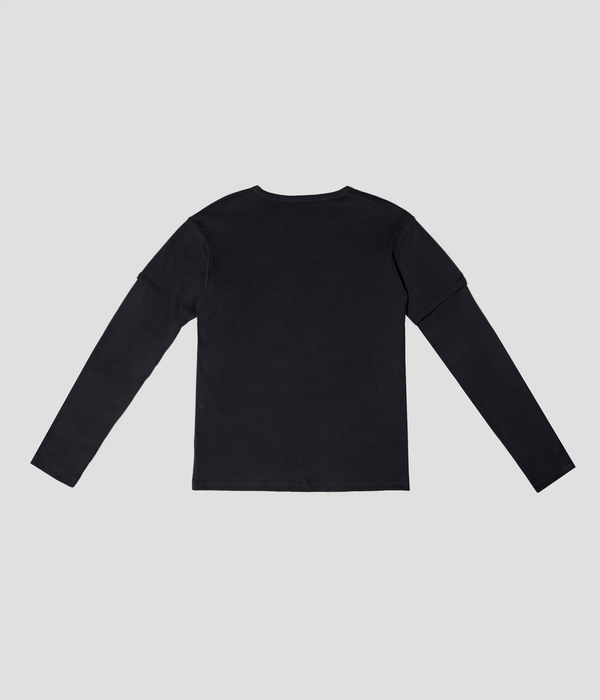 Unisex Carter Young Tiered Shirt - Black/White Unisex Carter Young Tiered Shirt - Black/White