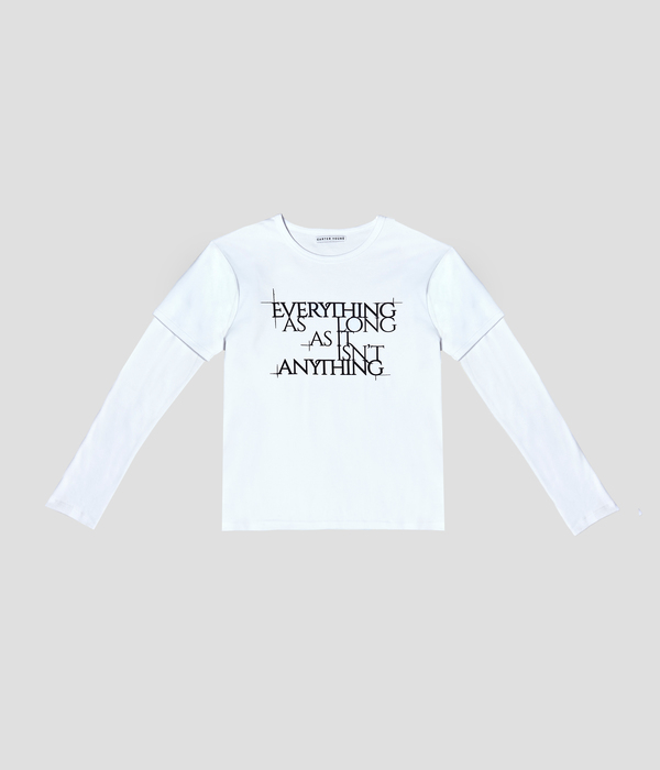 Unisex Carter Young Tiered Shirt - White/Black Unisex Carter Young Tiered Shirt - White/Black
