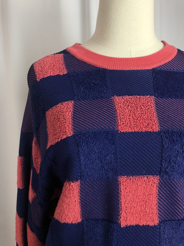 Pre-Loved Rag & Bone Checkered Sweater - Pink/Blue Pre-Loved Rag & Bone Checkered Sweater - Pink/Blue