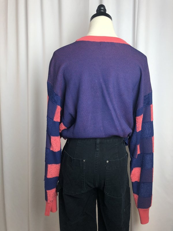 Pre-Loved Rag & Bone Checkered Sweater - Pink/Blue Pre-Loved Rag & Bone Checkered Sweater - Pink/Blue