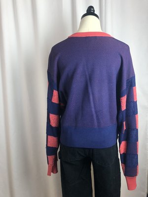 Pre-Loved Rag & Bone Checkered Sweater - Pink/Blue Pre-Loved Rag & Bone Checkered Sweater - Pink/Blue