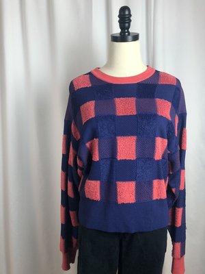 Pre-Loved Rag & Bone Checkered Sweater - Pink/Blue Pre-Loved Rag & Bone Checkered Sweater - Pink/Blue