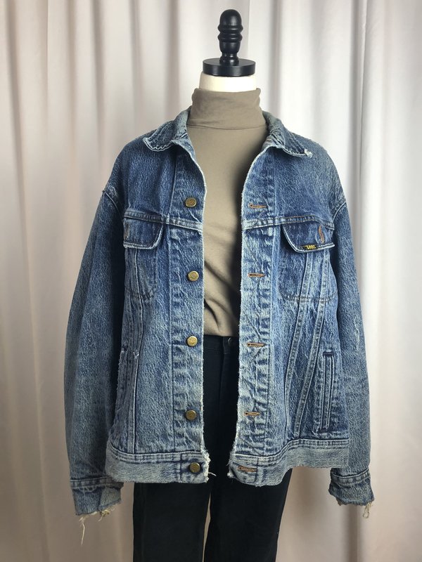 Vintage Lee Acid Wash Denim Jacket - acid wash denim Vintage Lee Acid Wash Denim Jacket - acid wash denim