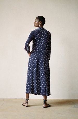 Maria Stanley JORDAN DRESS - dotted navy Maria Stanley JORDAN DRESS - dotted navy