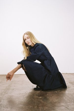 Maria Stanley LANGER DRESS - denim Maria Stanley LANGER DRESS - denim