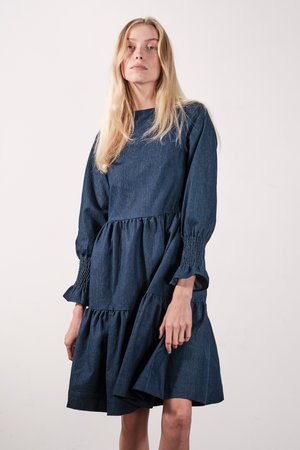 Maria Stanley LANGER DRESS - denim Maria Stanley LANGER DRESS - denim