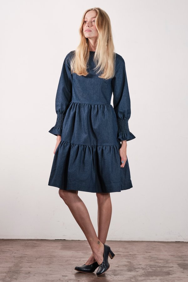 Maria Stanley LANGER DRESS - denim Maria Stanley LANGER DRESS - denim