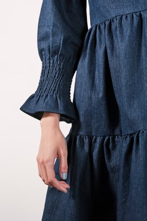 Maria Stanley LANGER DRESS - denim Maria Stanley LANGER DRESS - denim