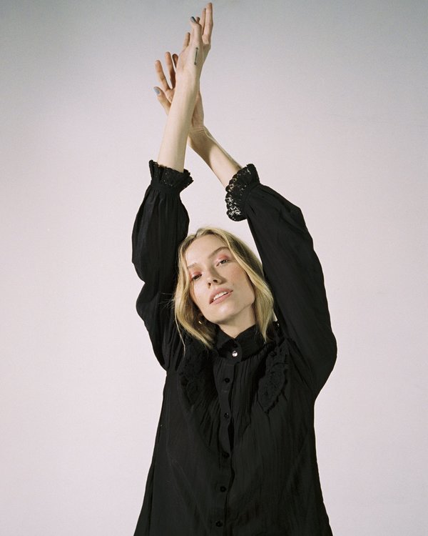 Maria Stanley MAYA BLOUSE - noir Maria Stanley MAYA BLOUSE - noir