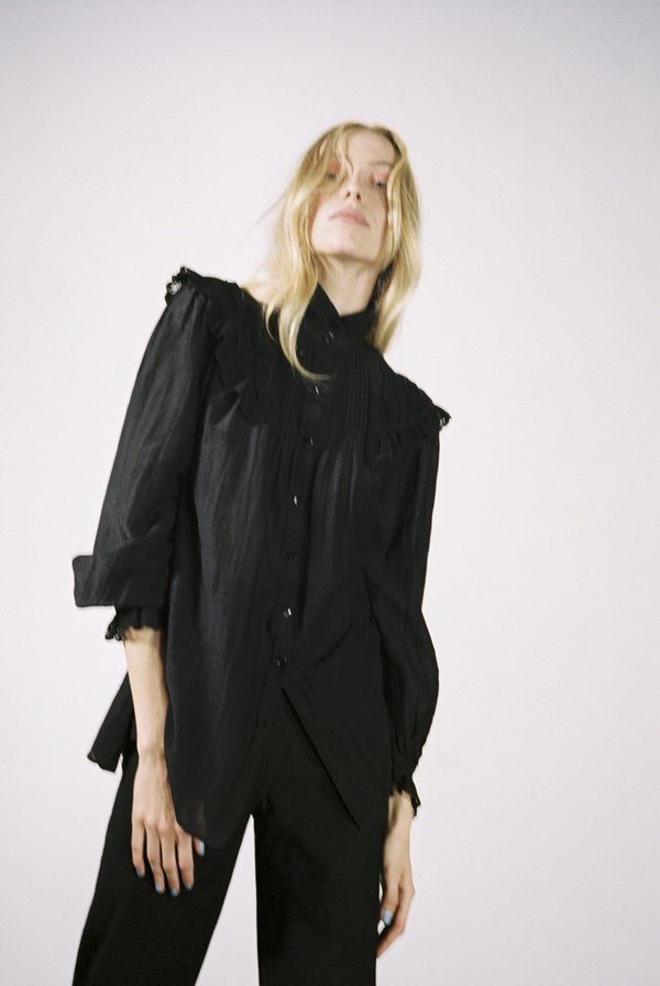 Maria Stanley MAYA BLOUSE - noir Maria Stanley MAYA BLOUSE - noir