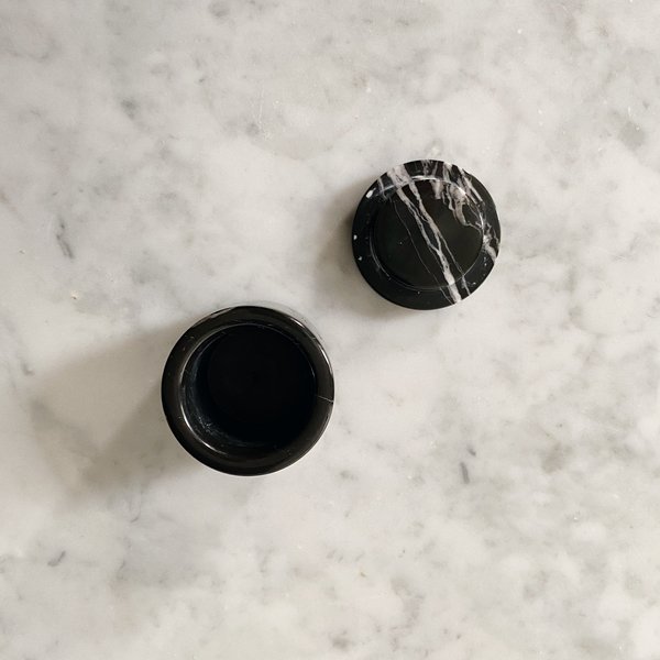Tarin Thomas Marble Ring Box - Black/White Tarin Thomas Marble Ring Box - Black/White