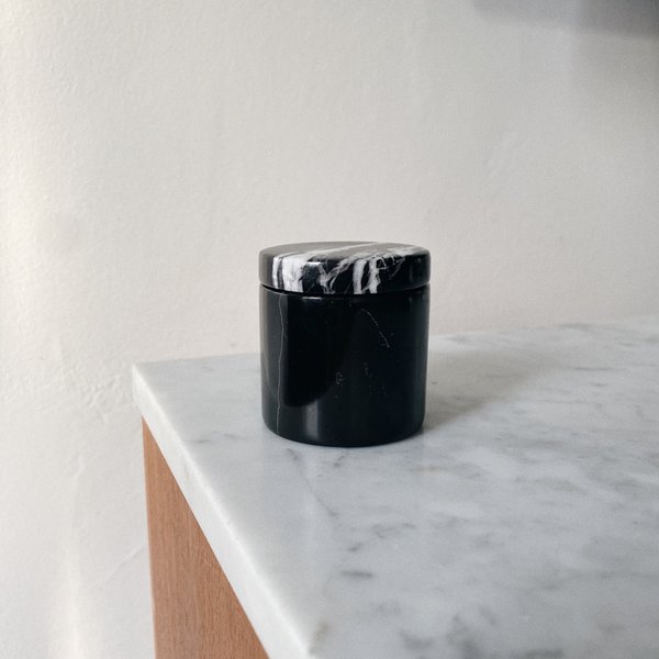 Tarin Thomas Marble Ring Box - Black/White Tarin Thomas Marble Ring Box - Black/White