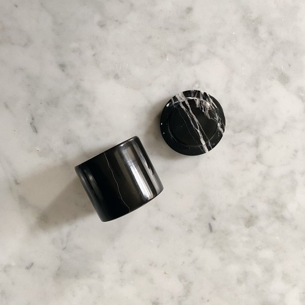 Tarin Thomas Marble Ring Box - Black/White Tarin Thomas Marble Ring Box - Black/White