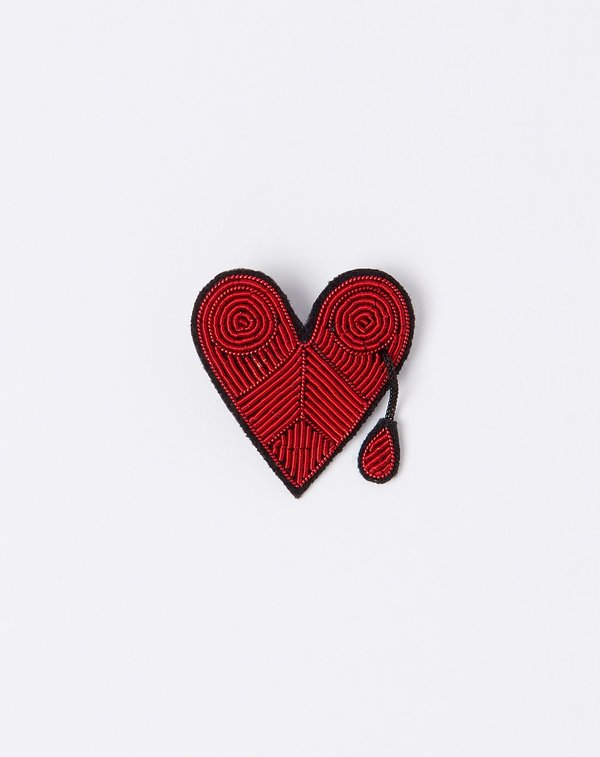 Macon Et Lesquoy Bleeding Heart Pin Macon Et Lesquoy Bleeding Heart Pin