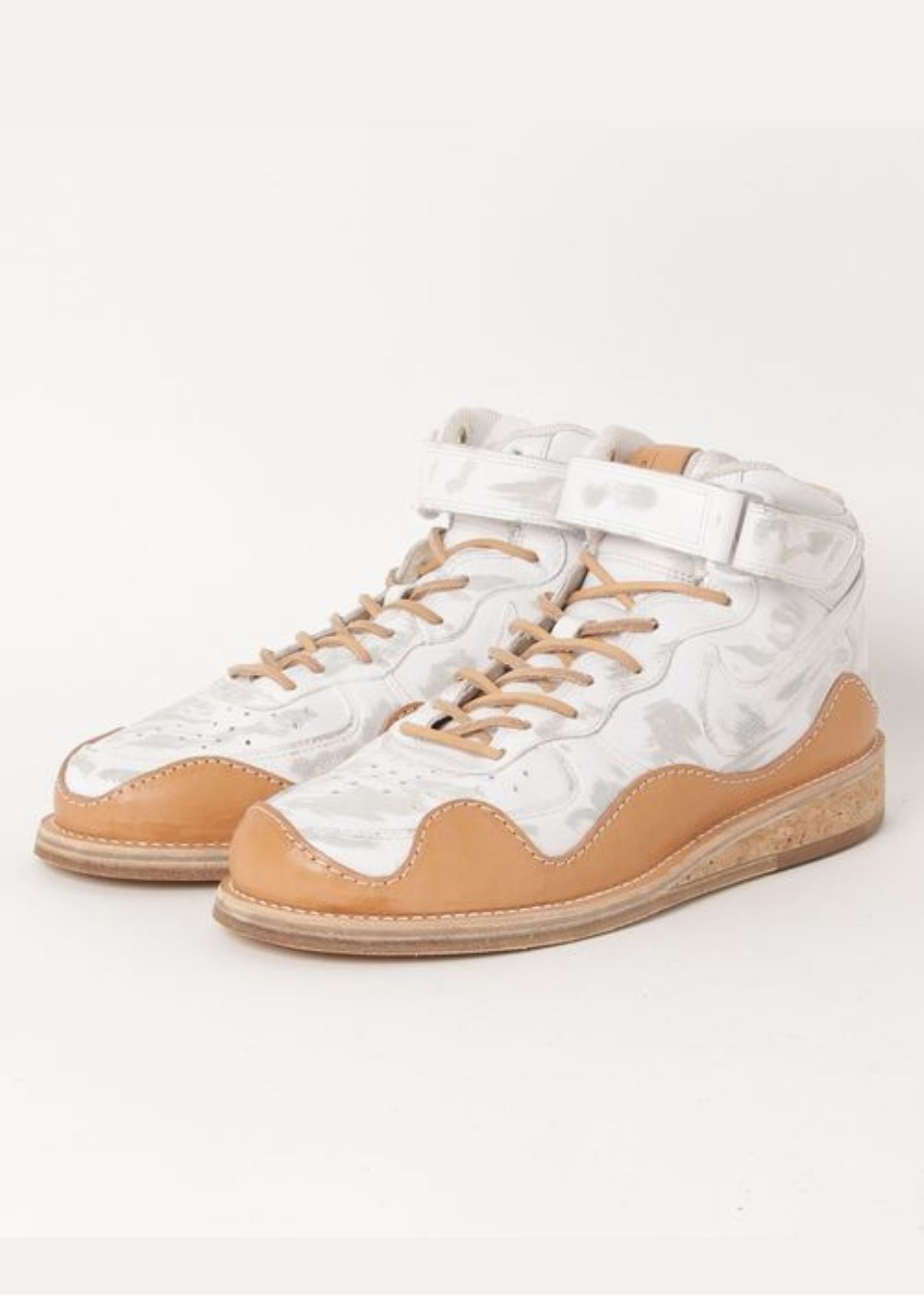 シューズ・靴 PETERSON STOOP 21SS Nike Air Force 1 Peterson Stoop Nike Air Force 1 Mid White Tan with Colored