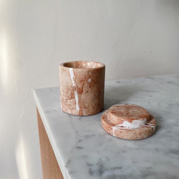 Tarin Thomas Marble Ring Box - Pink Tarin Thomas Marble Ring Box - Pink
