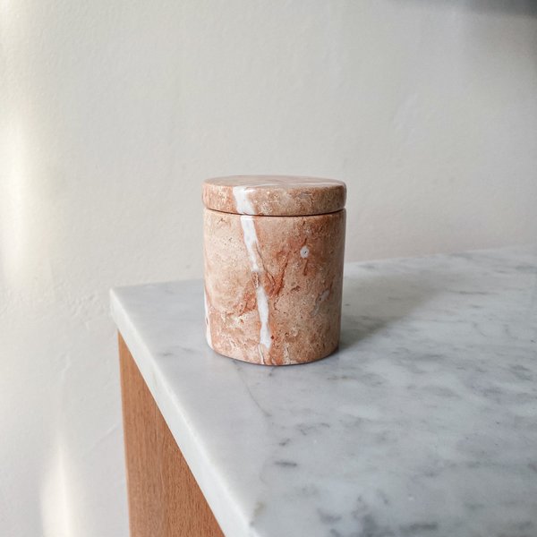 Tarin Thomas Marble Ring Box - Pink Tarin Thomas Marble Ring Box - Pink