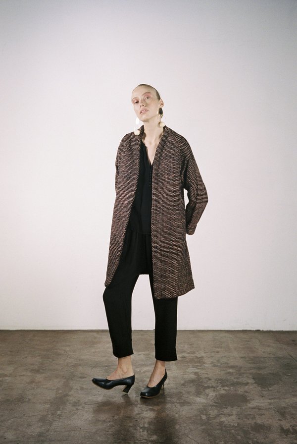 Maria Stanley VERDE COAT - check Maria Stanley VERDE COAT - check