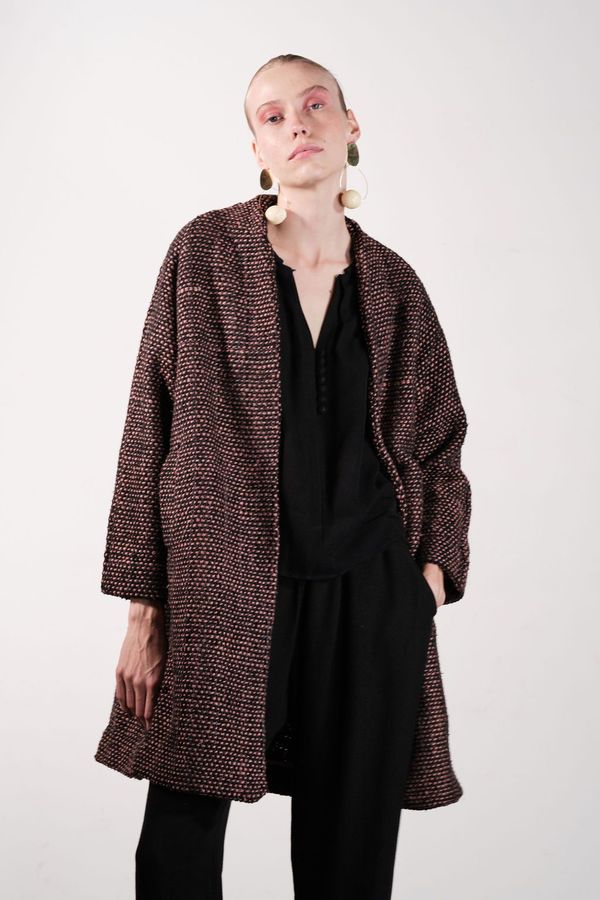 Maria Stanley VERDE COAT - check Maria Stanley VERDE COAT - check