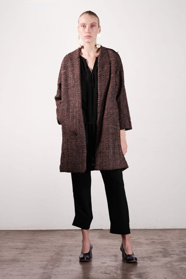 Maria Stanley VERDE COAT - check Maria Stanley VERDE COAT - check