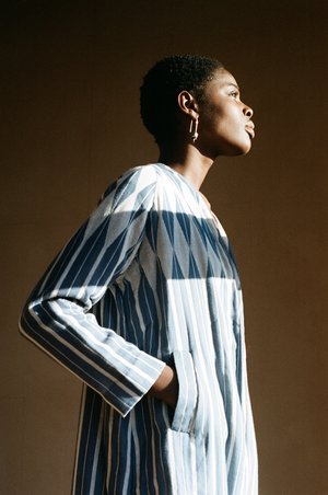 Maria Stanley VERDE COAT - check Maria Stanley VERDE COAT - check