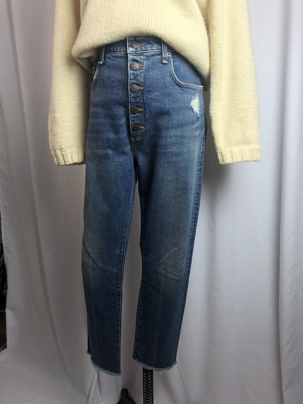 Vintage Veronica Beard "Faye" Button Fly High Rise Skinnies Denim - Dark wash Vintage Veronica Beard "Faye" Button Fly High Rise Skinnies Denim - Dark wash