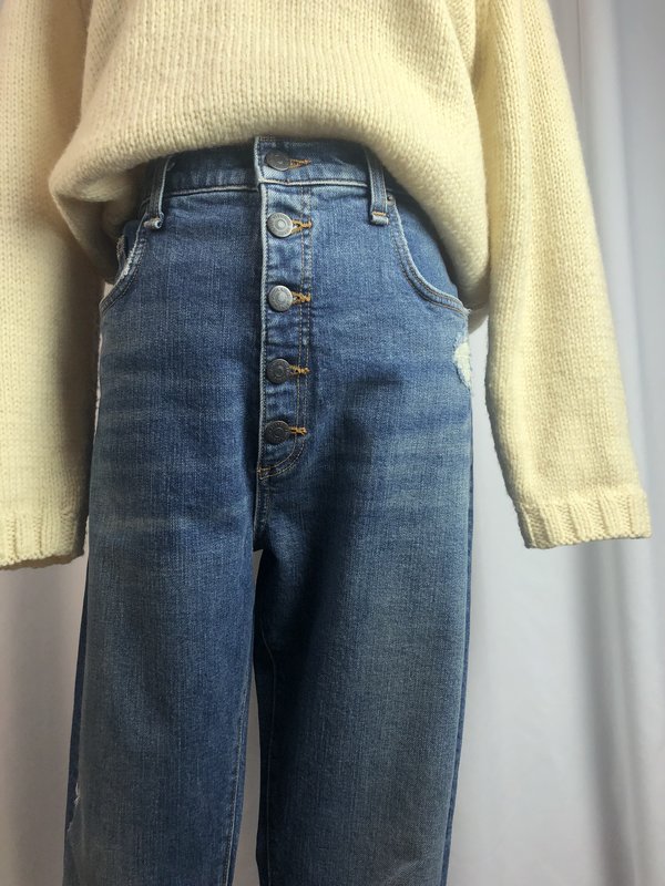 Vintage Veronica Beard "Faye" Button Fly High Rise Skinnies Denim - Dark wash Vintage Veronica Beard "Faye" Button Fly High Rise Skinnies Denim - Dark wash