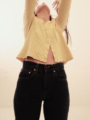 Ajaie Alaie L/S Agape Saquito Cardigan - Checkered Q'olle Ajaie Alaie L/S Agape Saquito Cardigan - Checkered Q'olle
