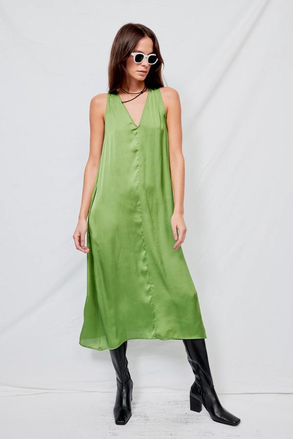 slim fit dress slacks The Pistachio Veil Tent Dress – Tulieva