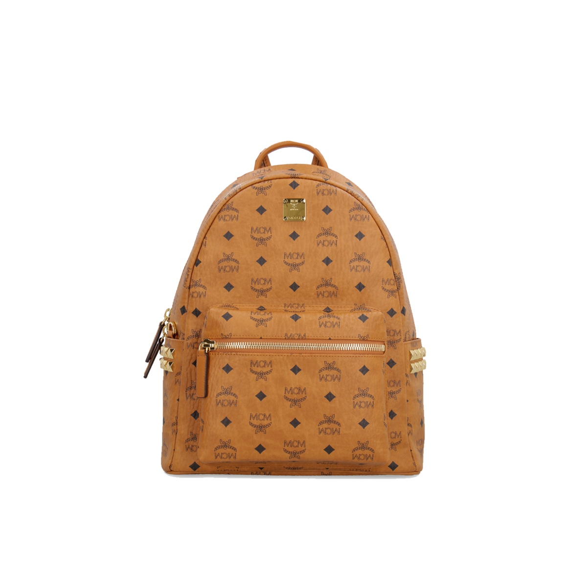 MCM Stark 32 Cognac Backpack Authentic Mcm Stark Backpack Mcm Backpack Purses MCM Visetos  main image 4